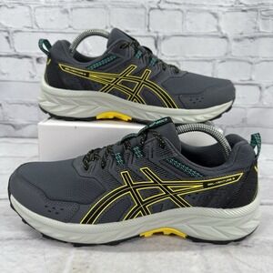 Asics Gel Venture 9 Womens 10 Trail Running Shoes Graphite Yellow 1012B313 Rare